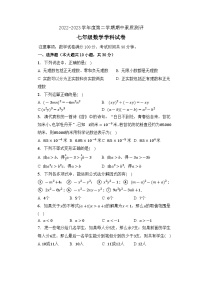 安徽省宣城市宁国市三校2022-2023学年七年级下学期期中考试数学试题