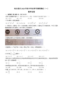 2023年黑龙江省哈尔滨市中考一模数学试卷（含答案）