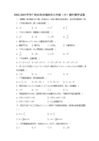 2022-2023学年广西百色市靖西市八年级（下）期中数学试卷(含解析）