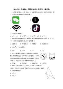 2023年江苏省镇江外国语学校中考数学一模试卷（含解析）