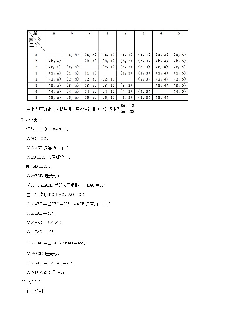 2023年中考考前押题密卷：数学（江苏南京卷）（参考答案）第3页