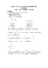 河南省新乡市第一中学2022-2023学年七年级下学期期中考试数学试卷