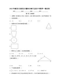 2023年黑龙江省绥化市肇东市南片五校中考数学一模试卷(含答案)