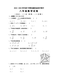 内蒙古通辽市科尔沁左翼中旗保康镇实验学校2022-2023学年八年级下学期期中考试数学试题