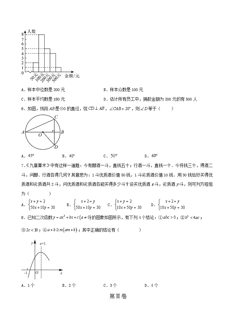 2023年中考押题预测卷02（四川成都卷）-数学（考试版）A4第2页