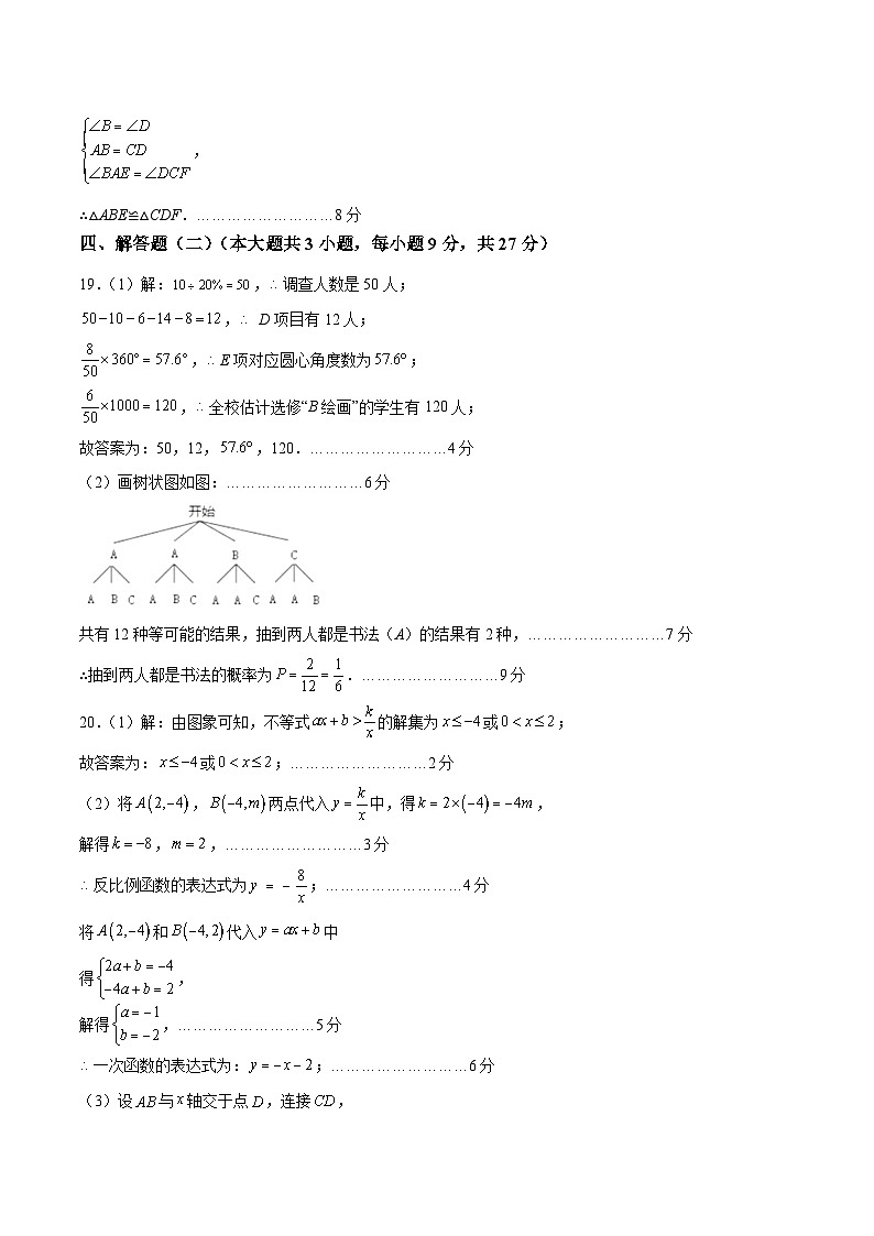 2023年中考押题预测卷02（广东卷）-数学（含考试版、全解全析、参考答案、答题卡）02