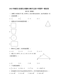 2023年黑龙江省绥化市肇东市南片五校中考数学一模试卷(含解析）