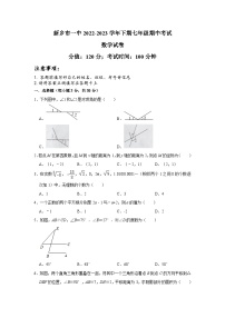 河南省新乡市第一中学2022-2023学年七年级下学期期中考试数学试卷（含答案）