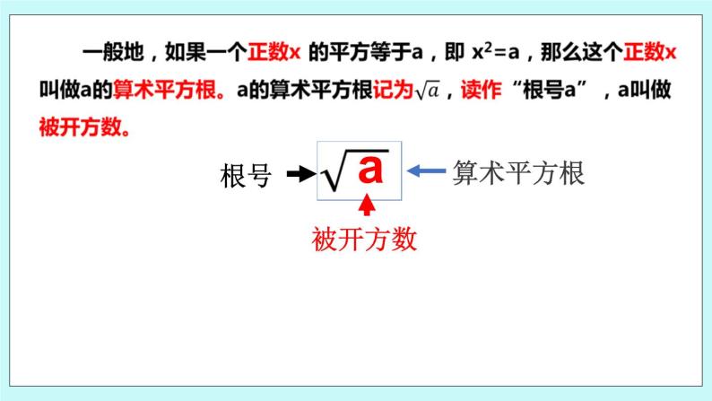 4.1 平方根（第二课时 算术平方根）课件04