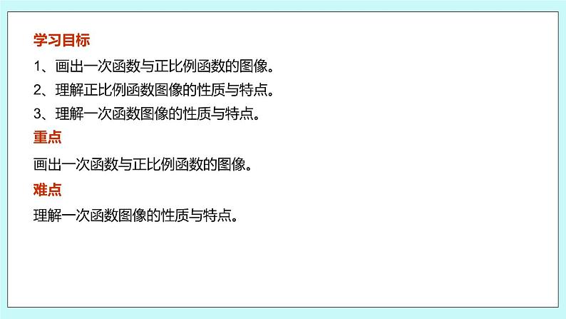 6.3 一次函数的图像 课件第2页