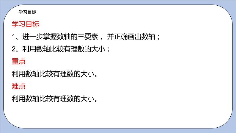 2.3 数轴（第二课时 利用数轴比较有理数大小）课件03