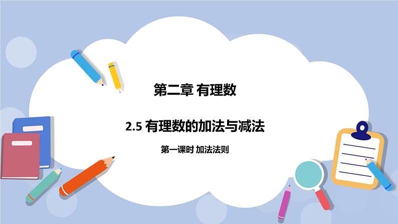 2.5 有理数的加法和减法（第一课时 加法法则）课件第1页