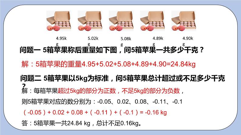 2.5 有理数的加法和减法（第二课时 加法运算律）课件第8页