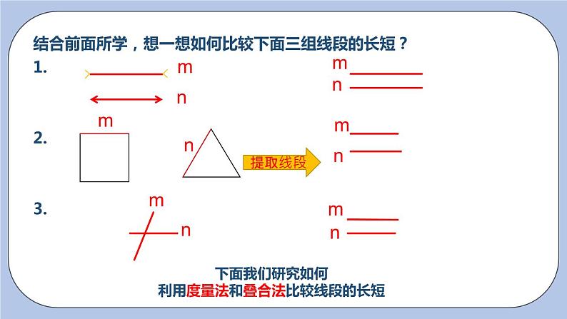 6.1 线段、射线、直线（第二课时 线段长短的比较）课件07