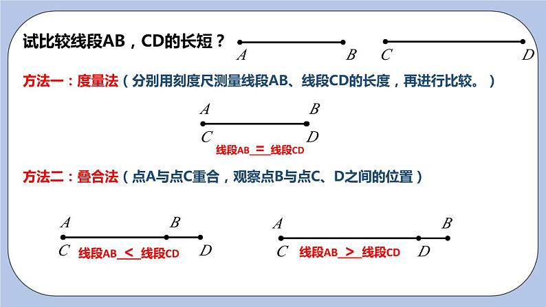 6.1 线段、射线、直线（第二课时 线段长短的比较）课件08