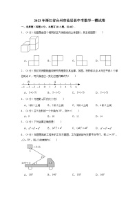 2023年浙江省台州市仙居县中考数学一模试卷（含解析）