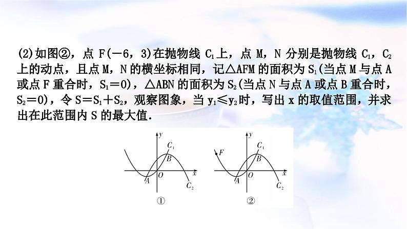 中考数学复习重难点突破九二次函数的图象与性质综合题类型三与二次函数的图象变换有关的最值问题教学课件03