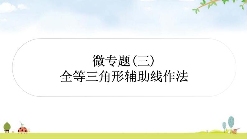 中考数学复习第四章三角形微专题(三)特殊三角形的分类讨论教学课件01