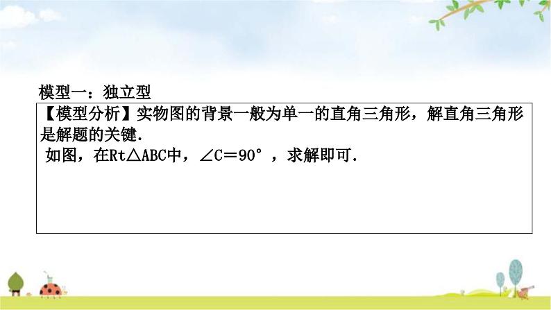 中考数学复习第四章三角形方法技巧突破(六)解直角三角形之四大模型教学课件02