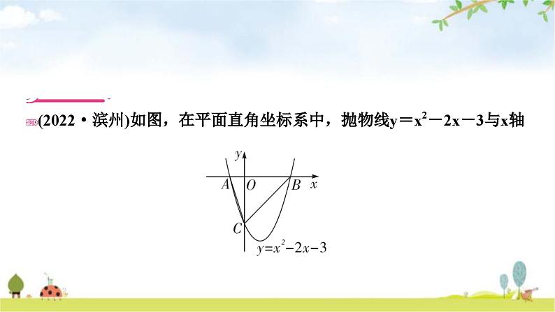 中考数学复习重难点突破十函数综合题类型三三角形与二次函数的综合题教学课件第5页