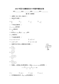 2023年四川省攀枝花市中考数学模拟试卷（含解析）