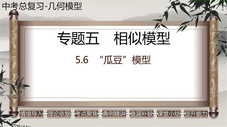 2023年中考数学二轮复习必会几何模型剖析--5.6 “瓜豆”模型（相似模型）（精品课件）01