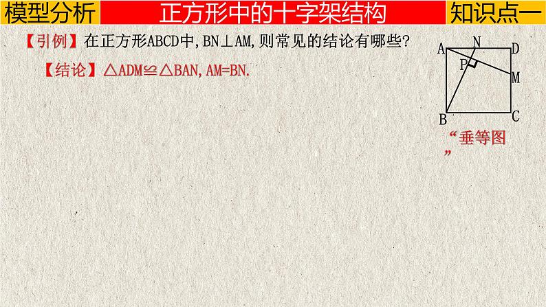 2023年中考数学二轮复习必会几何模型剖析--6.2 “十字架”模型（直角三角形模型）（精品课件）第3页