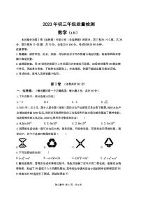 2023深圳龙岗九年级30校期中联考数学试卷