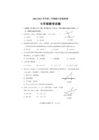 山东省济南市历城区2022-2023学年七年级下学期期中质量检测 数学试题