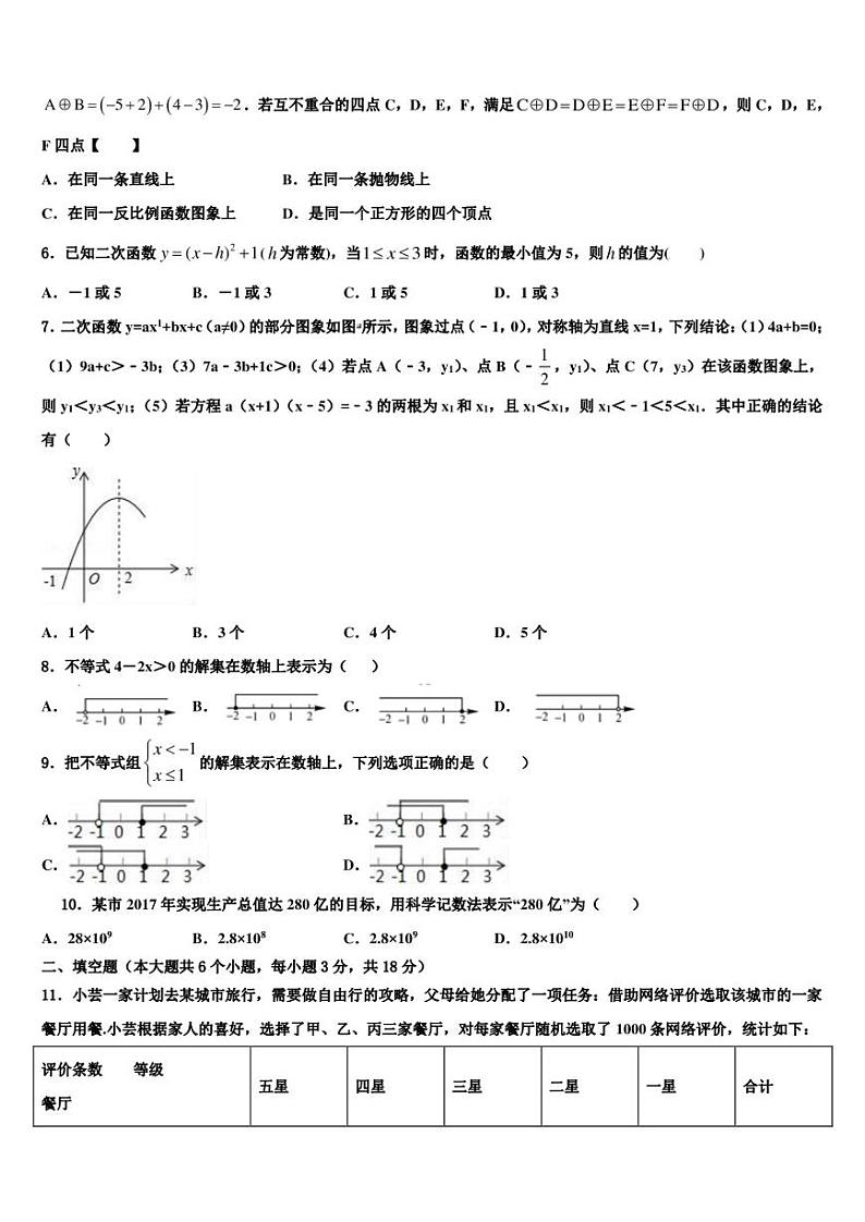 《2023年江苏省盐城射阳联考中考数学四模试卷含解析及点睛》02