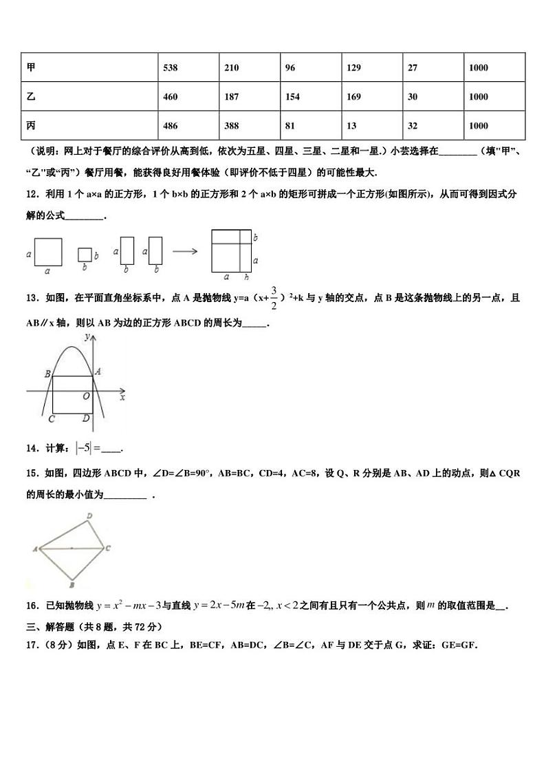 《2023年江苏省盐城射阳联考中考数学四模试卷含解析及点睛》03