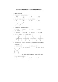 福建省莆田市哲理中学2022-2023学年八年级下学期期中数学试卷