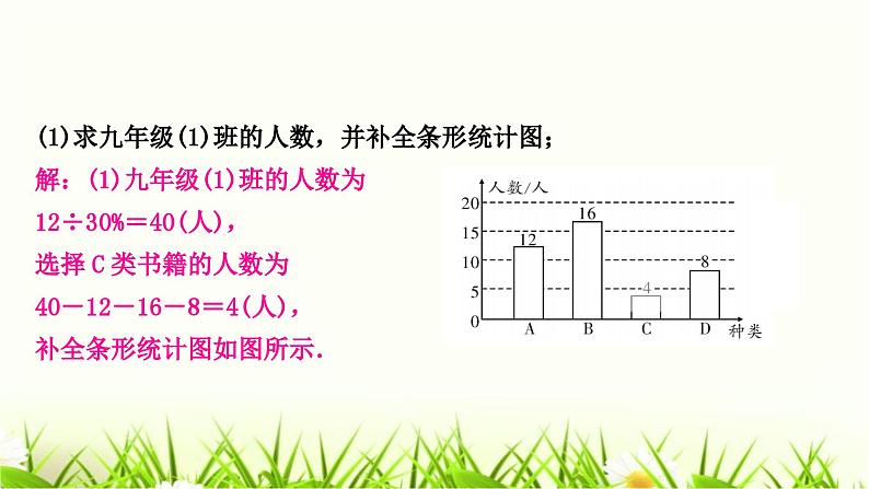 中考数学复习专项训练六类型三统计与概率的综合作业课件03