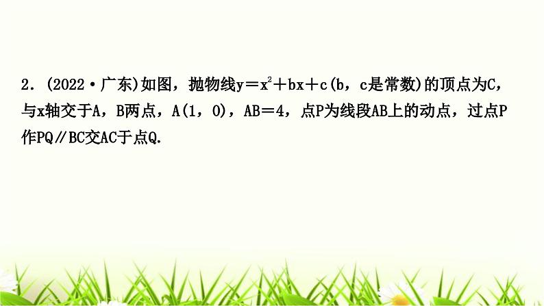 中考数学复习类型二二次函数与图形面积问题作业课件第4页