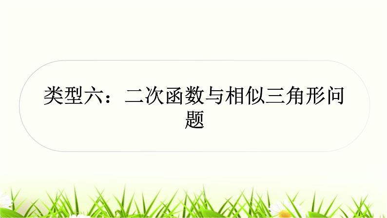 中考数学复习类型六二次函数与相似三角形问题作业课件01