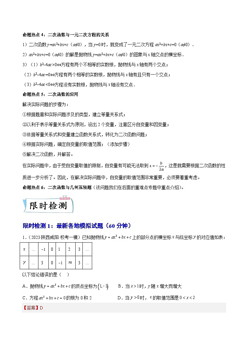 热点05 二次函数（解析版）第2页