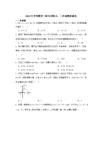 2023年中考数学二轮专项练习：二次函数的最值(含答案)