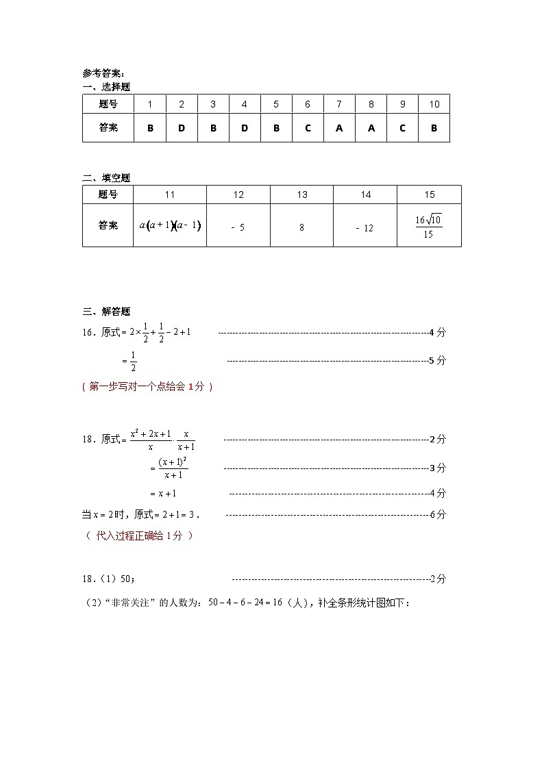 20.2023.5.9-10坪山区二模考试试卷答案第1页