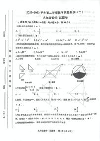 2023年安徽省合肥市包河区二模数学试卷及答案