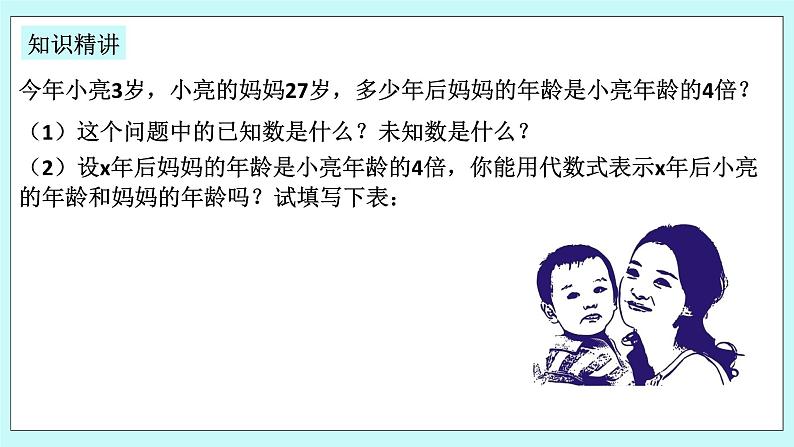 浙教版数学七上 5.4.3 一元一次方程的应用---年龄问题 课件04