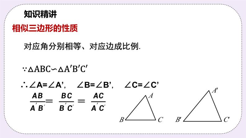 浙教版数学九上 4.3 相似三角形 课件07