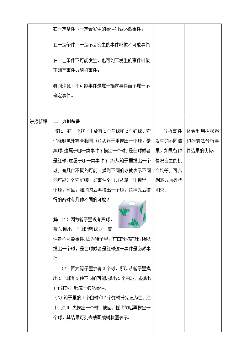 浙教版数学九上 2.1.1 事件的可能性 课件+教案+学案03
