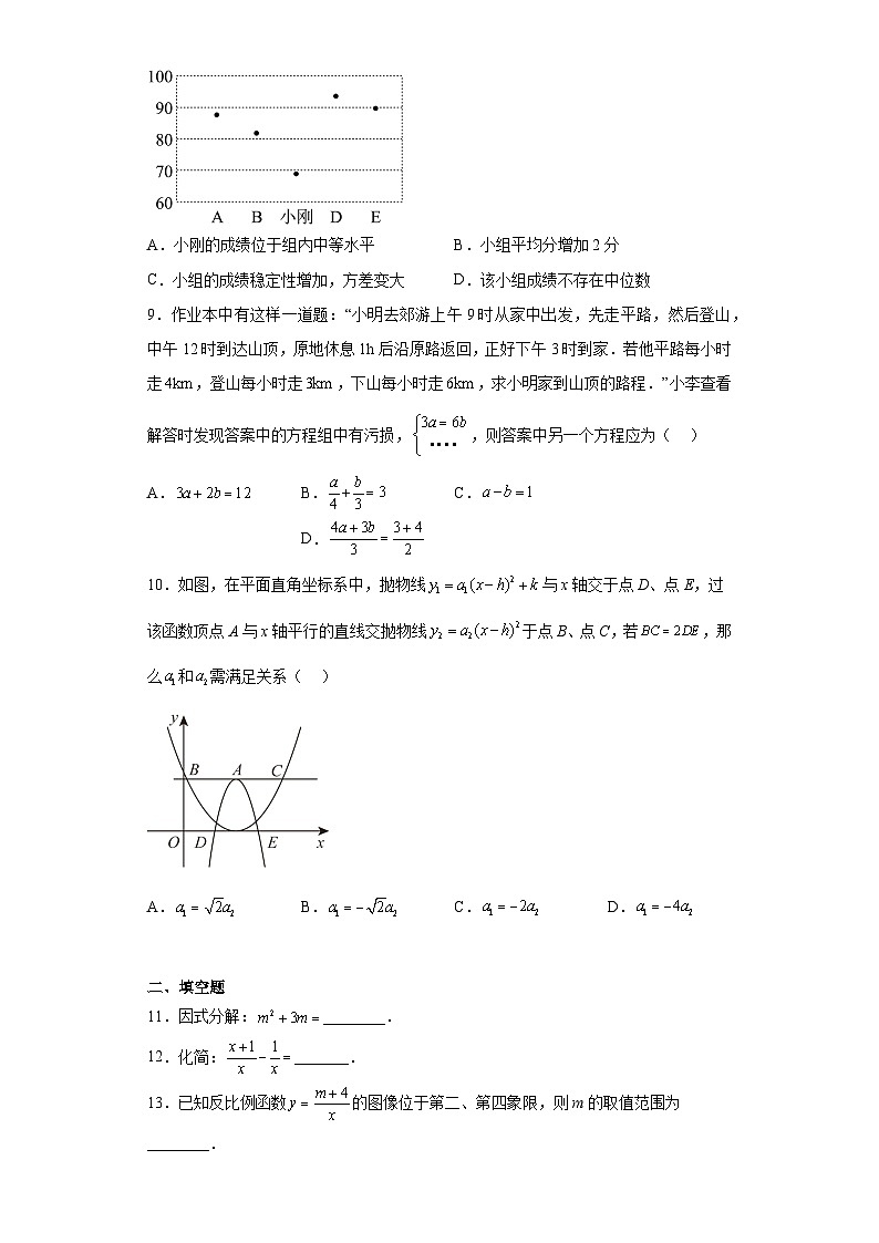 2023年浙江省台州温岭市中考一模数学试题第2页