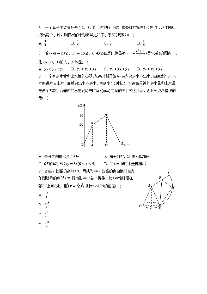 湖北省武汉市光谷为明实验学校2022-2023学年九年级下学期3月数学月考试题+02