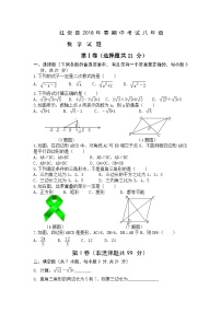 湖北省黄冈市红安县2018学年八年级下学期期中考试数学试题