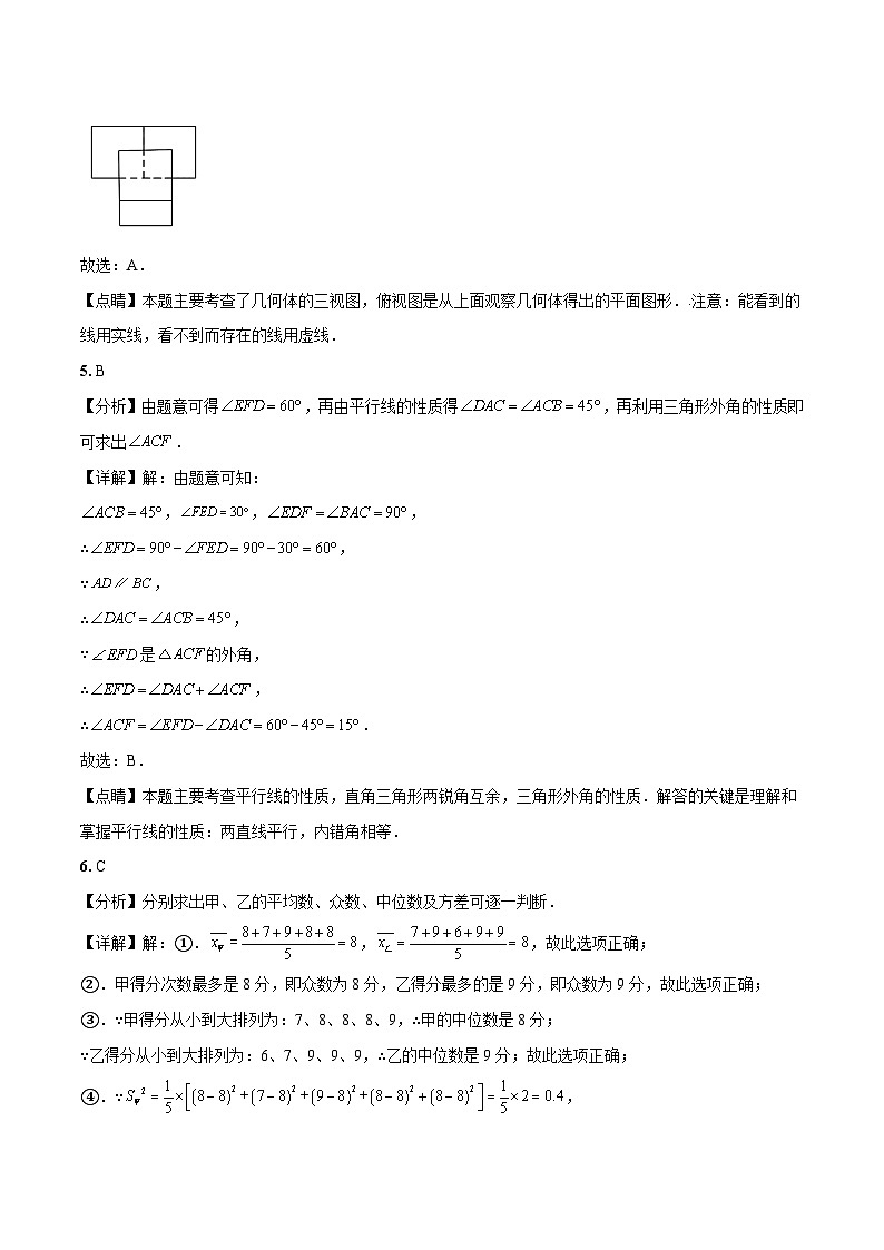 2023年中考考前押题密卷：数学（安徽卷）（全解全析）第2页