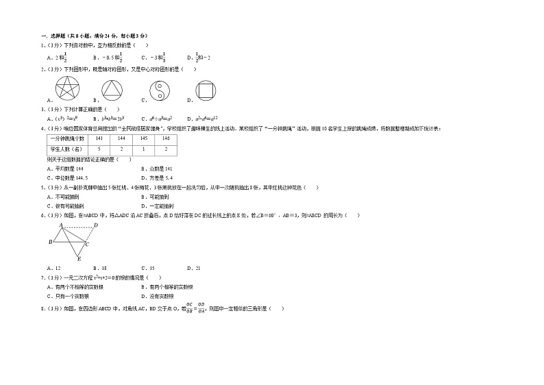徐州市A卷-2023年中考数学金榜预测卷（江苏地区专用）（原卷版）A3双栏第2页