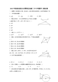 2023年陕西省西安市雁塔区高新二中中考数学三模试卷（含解析）