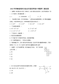 2023年河南省郑州市金水外国语学校中考数学二模试卷（含解析）