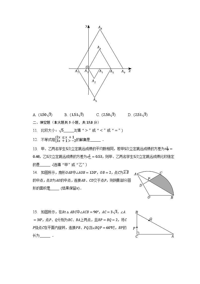 2023年河南省周口市沈丘县中英文学校、全峰中学、风华学校等校中考数学二模试卷（含解析）03